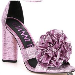 Gianni Bini Pink Heels with Bow Detail